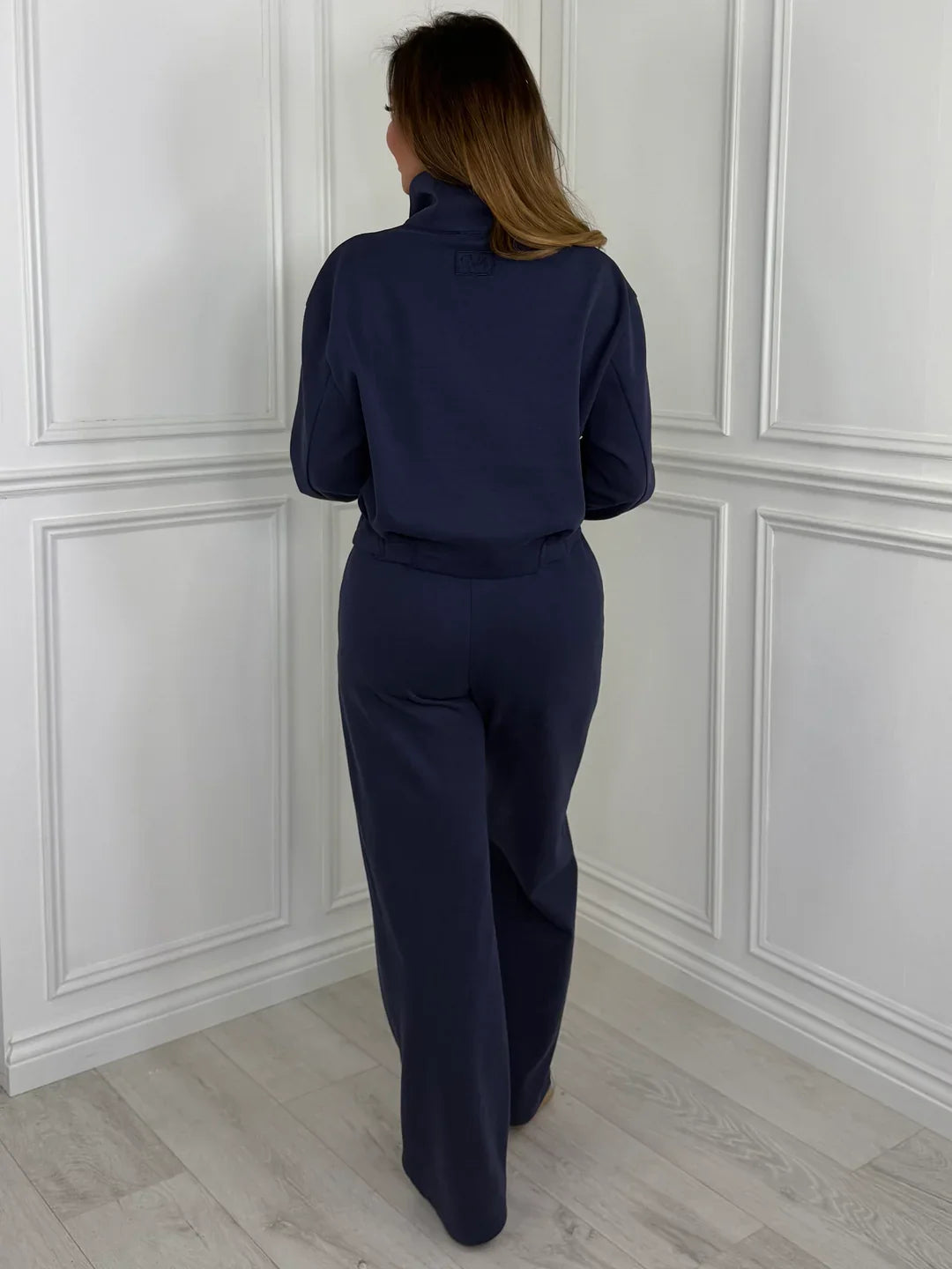 MONACO - Luxury Zip Up Co-Ord (Navy)
