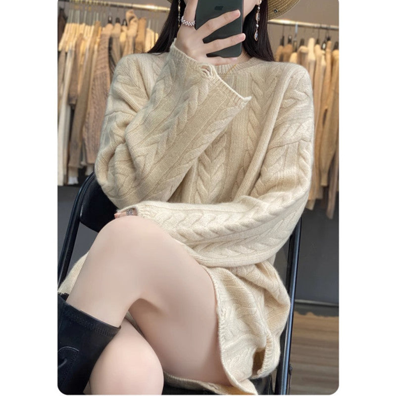 Lazy style loose twist two piece set