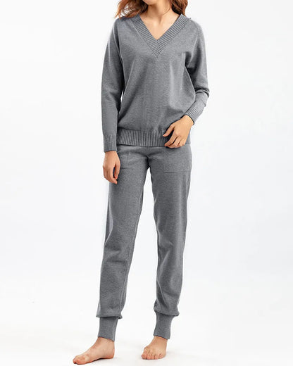 Autumn and winter harem pants casual two-piece set