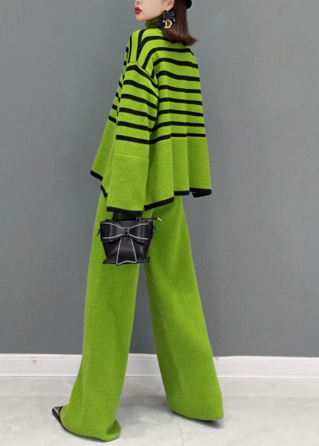 Casual Turtleneck Two-piece Sweater  Suit
