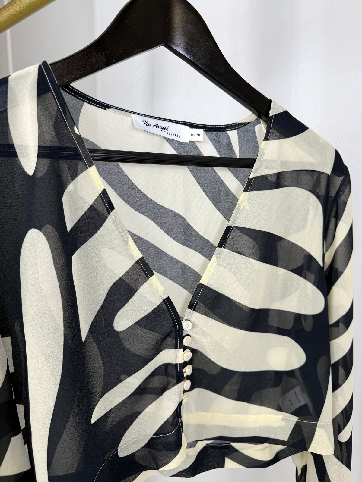 CAPRI - Cropped Shirt (Zebra Print)