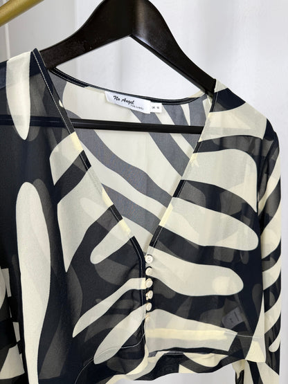 CAPRI - Cropped Shirt (Zebra Print)
