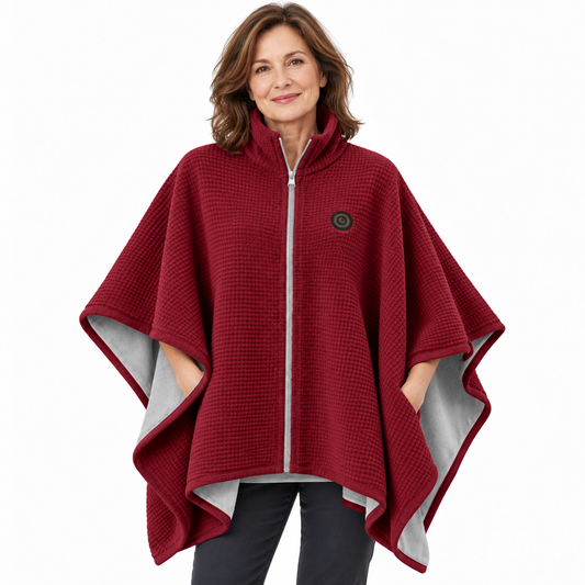 🔥Black Friday Deal｜Washable Fleece USB Heated Wrap Poncho