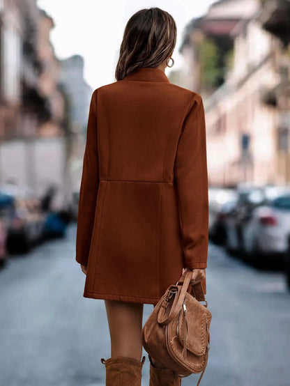 Fashion Trend Clear Color Slimming Coat