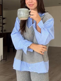 Grey(Knitted top)