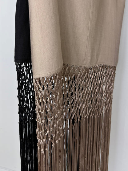 Gigi - Tassel Maxi Dress (Taupe)