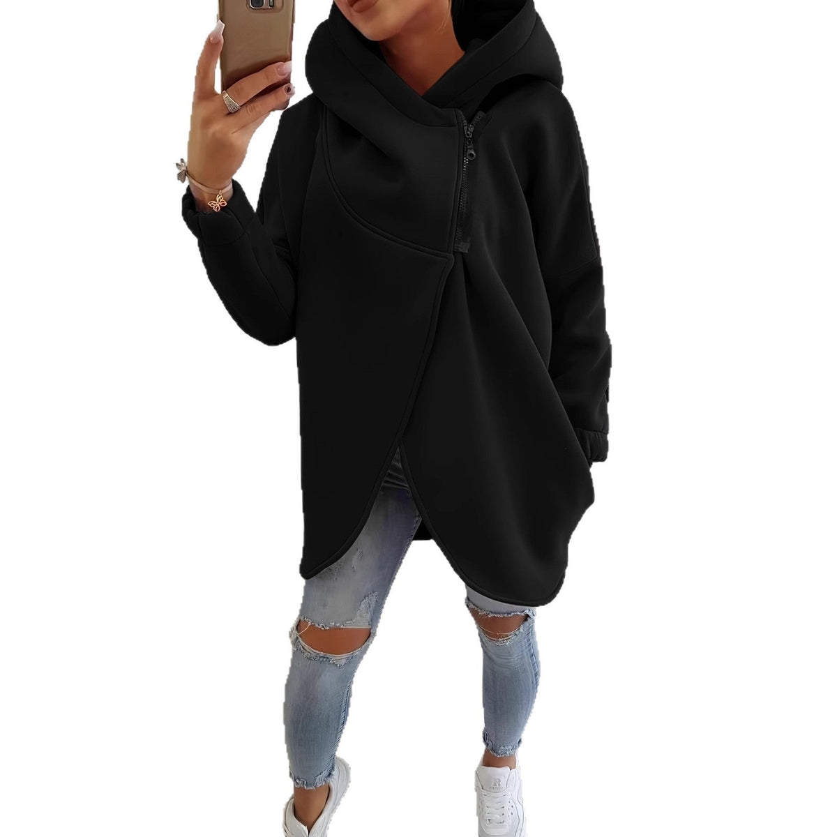 🌷Brielle - Stylish oversized warm zipper hoodie jacket