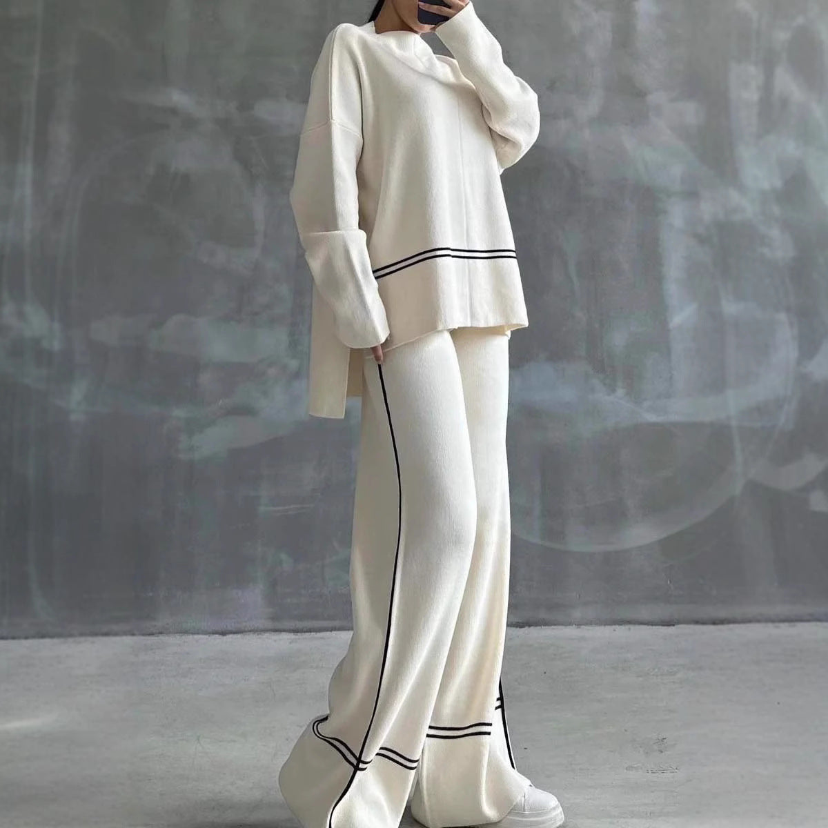 Stylish Casual Loose Top & Pants Two Piece Set