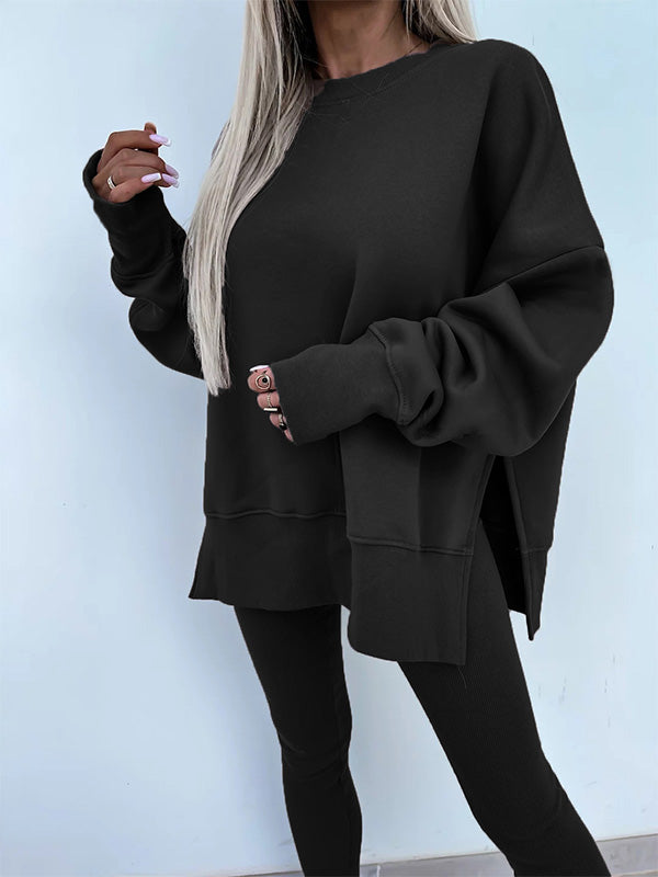 Fashion Casual Long Sleeve & Tight Pants Two-Piece Set