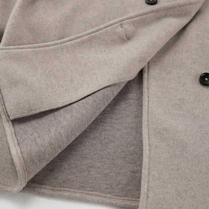 Brown French Style Oversized Button-Down Jacket