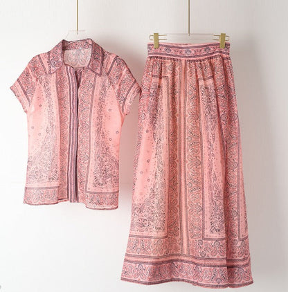 Adele - Boho Print Two-Piece Set