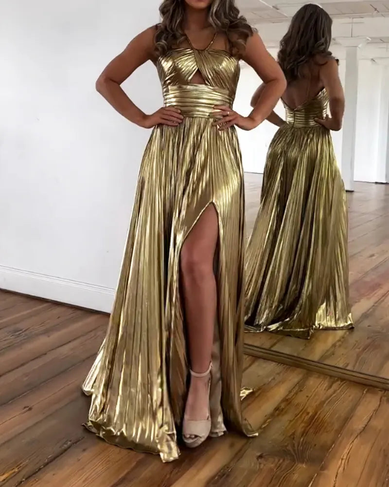 Elegant Neck Party Dress