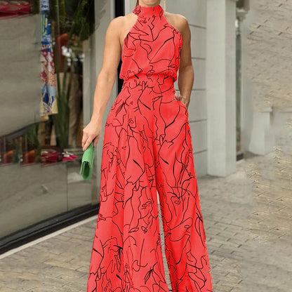 Edralyn - Modern Abstract Jumpsuit