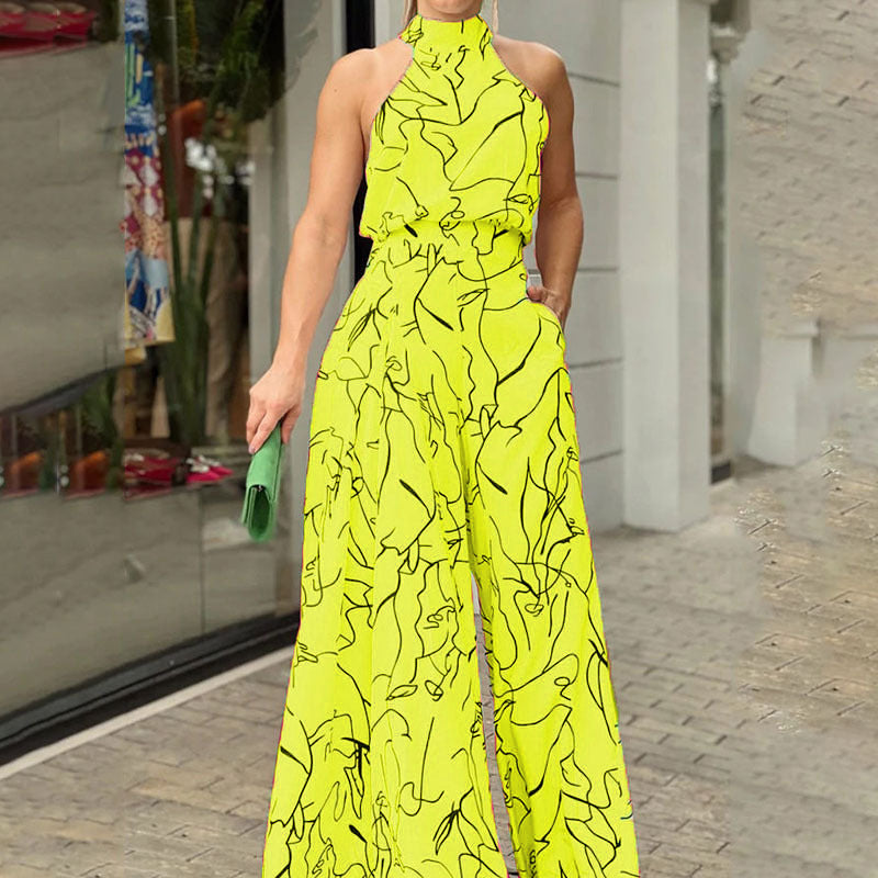 Edralyn - Modern Abstract Jumpsuit