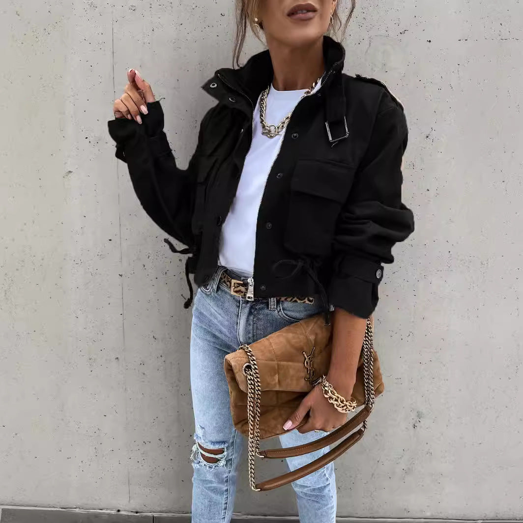 Stylish Cropped Jacket Tops
