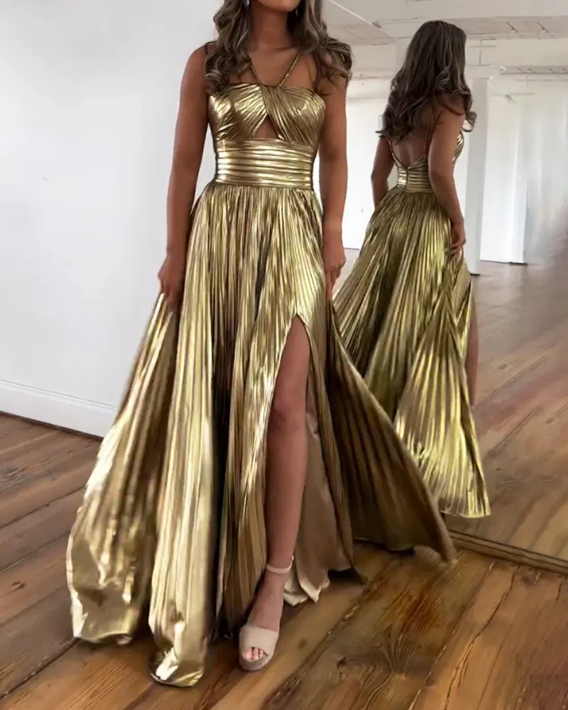 Elegant Neck Party Dress