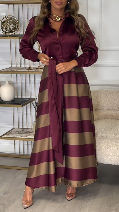 Celestine - Sophisticated Striped Dress