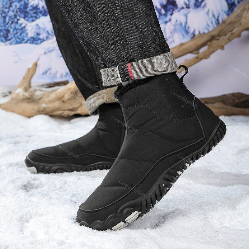 Winter Waterproof Cotton Boots Plus Velvet Padded Snow Boots