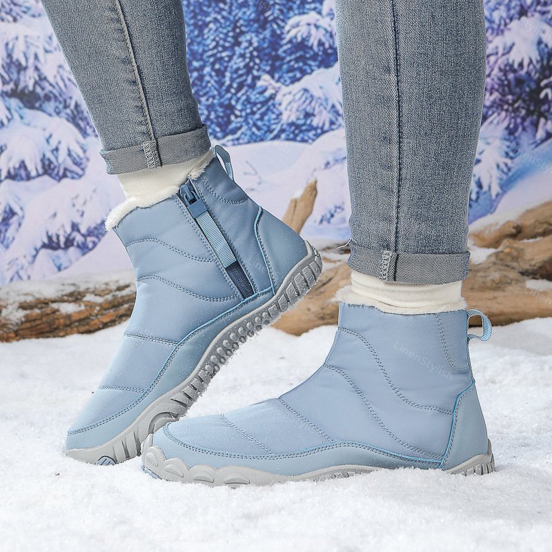 Winter Waterproof Cotton Boots Plus Velvet Padded Snow Boots