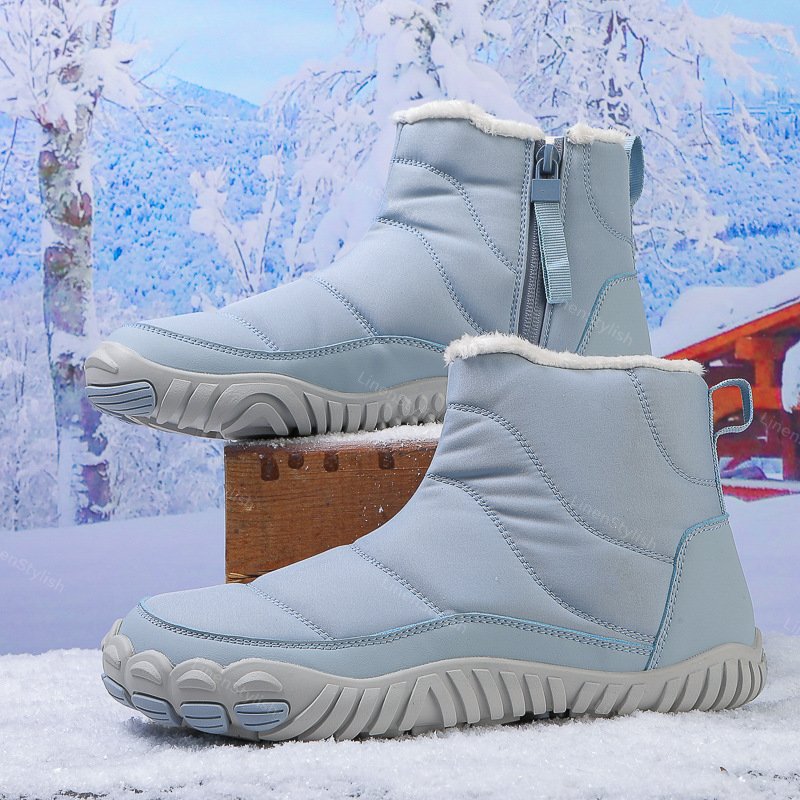 Winter Waterproof Cotton Boots Plus Velvet Padded Snow Boots