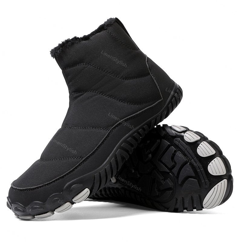 Winter Waterproof Cotton Boots Plus Velvet Padded Snow Boots