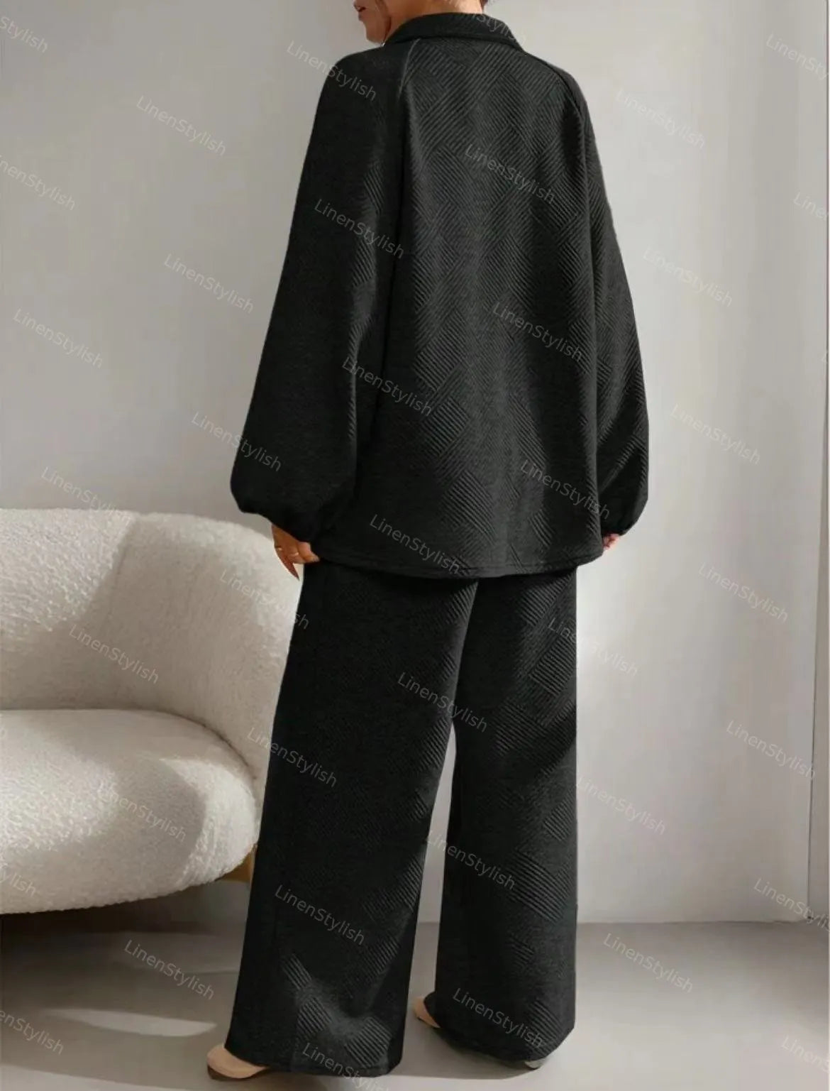 Solid Color Casual Drawstring Sport Set