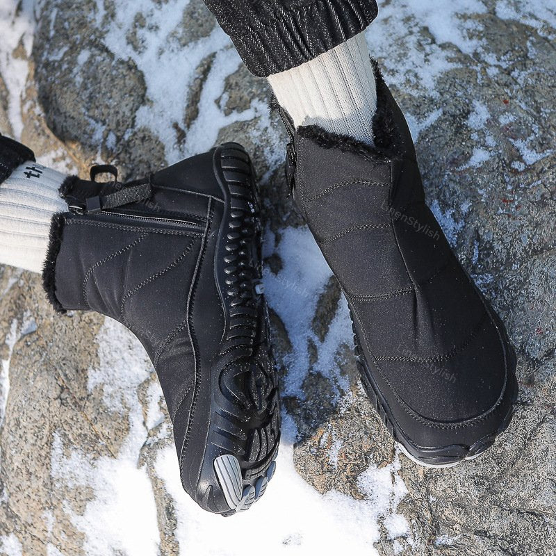 Winter Waterproof Cotton Boots Plus Velvet Padded Snow Boots