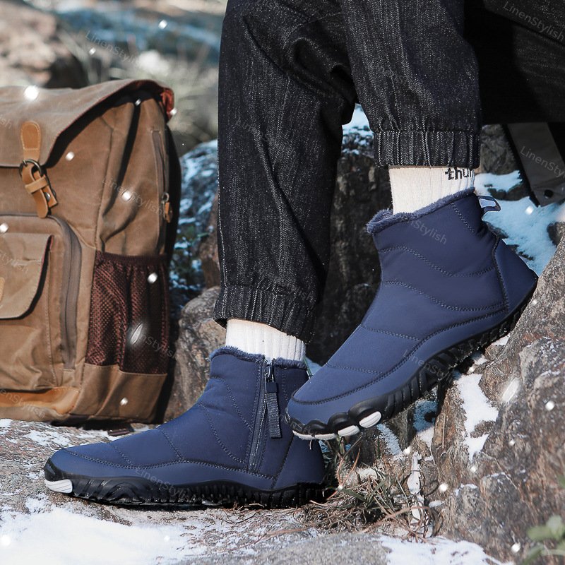 Winter Waterproof Cotton Boots Plus Velvet Padded Snow Boots
