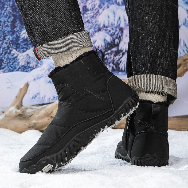 Winter Waterproof Cotton Boots Plus Velvet Padded Snow Boots
