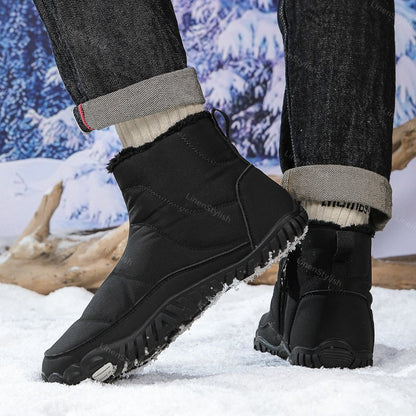 Winter Waterproof Cotton Boots Plus Velvet Padded Snow Boots