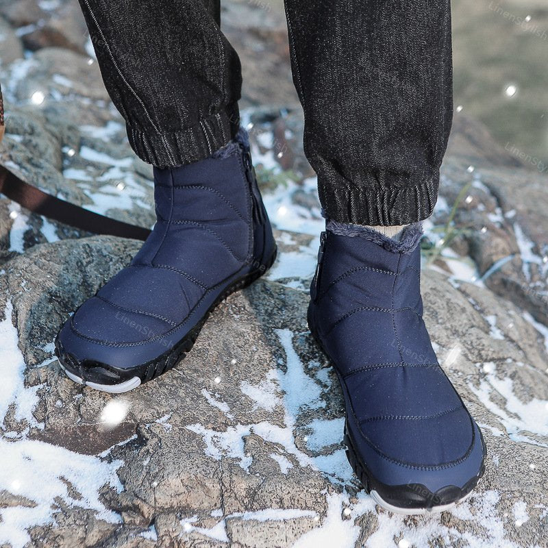 Winter Waterproof Cotton Boots Plus Velvet Padded Snow Boots