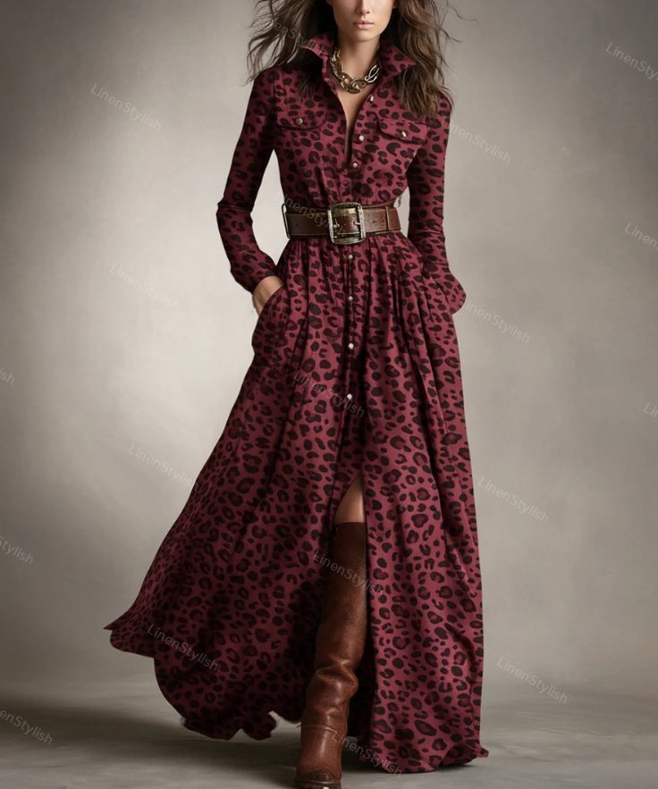 Vintage Plaid Irregular Dress