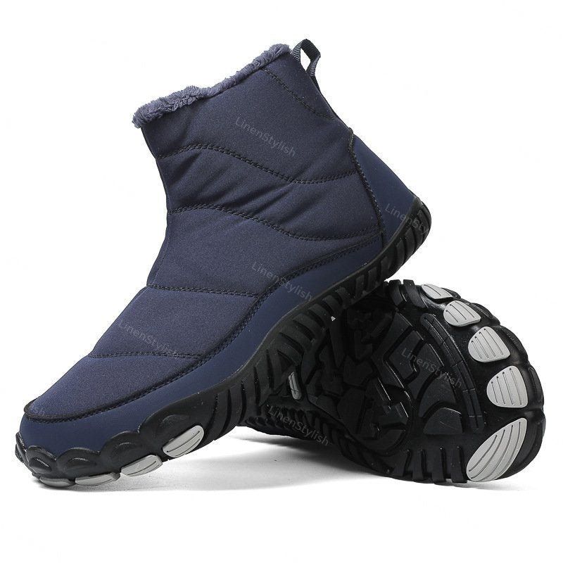 Winter Waterproof Cotton Boots Plus Velvet Padded Snow Boots